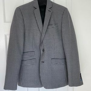 Ben Sherman Slim Houndstooth Wool Blazer, Size M